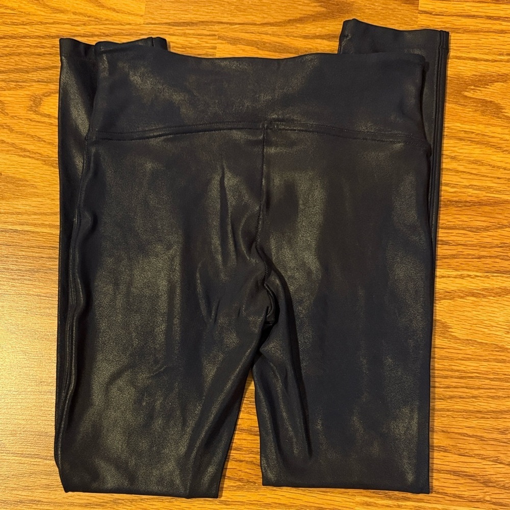 Spanx Faux Leather Legging Midnight Navy Size XS - Picture 8 of 9